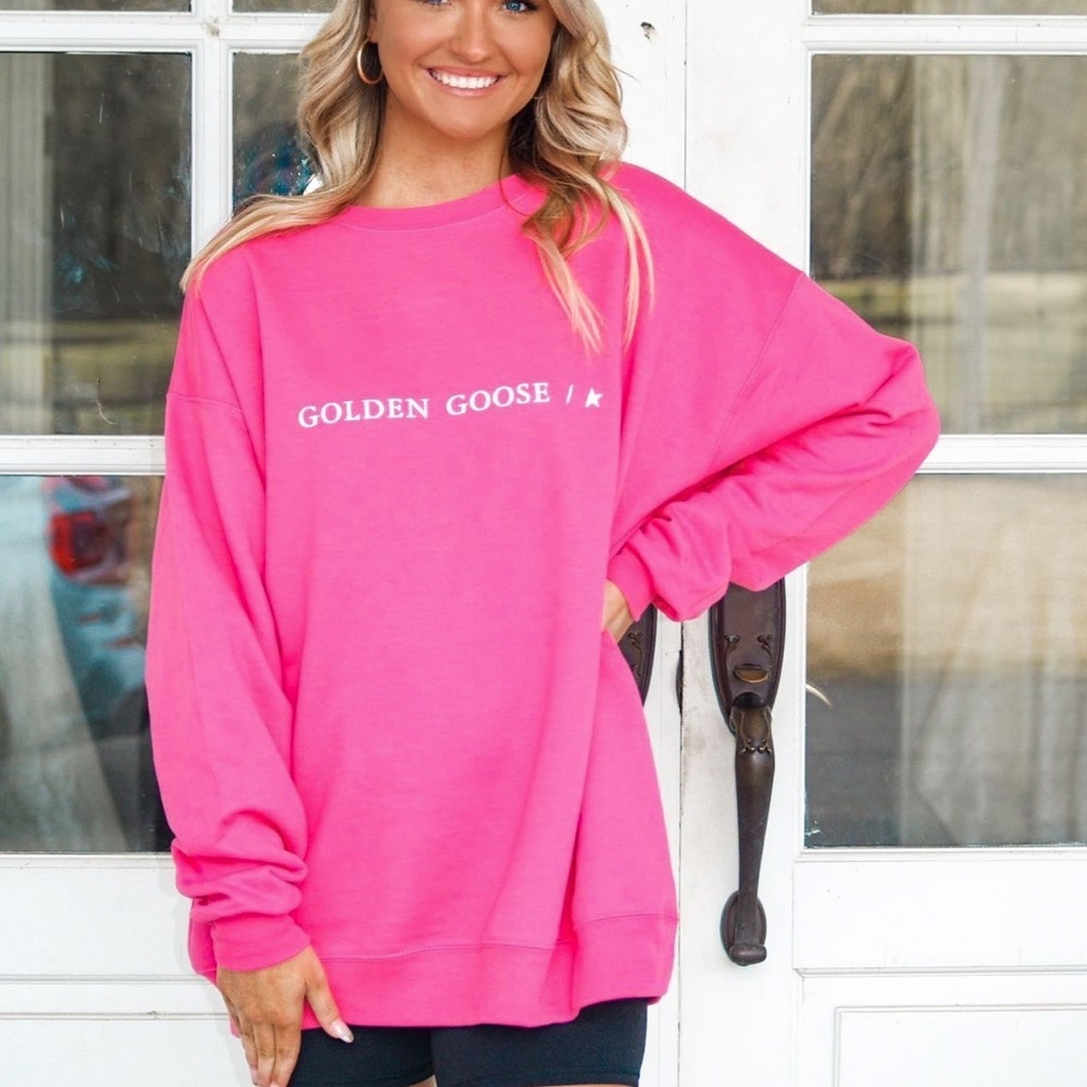NEW Hot Pink Golden Goose Sweatshirt